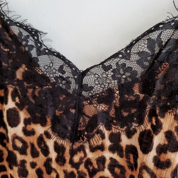 ZARA TRAFALUC Lace Cami Leopard Print Size S - Picture 3 of 9